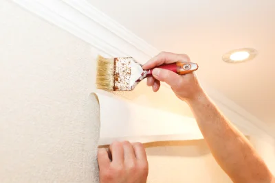 Pose de papier peint à Boursay — revêtements muraux et toiles de verre